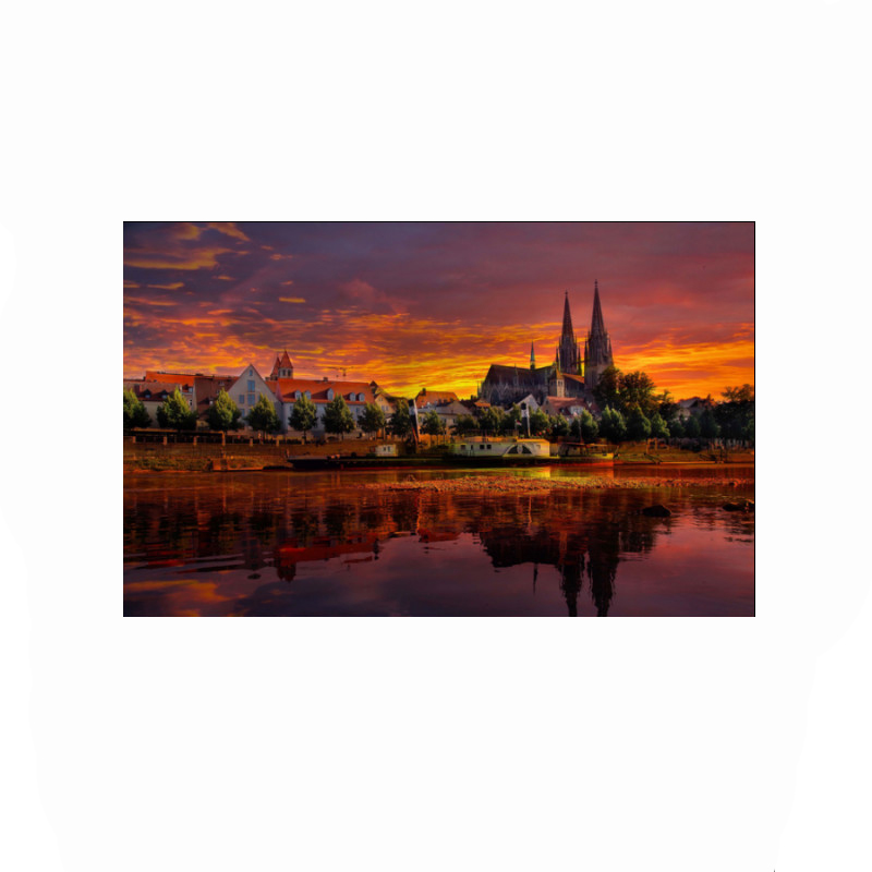 Πίνακας σε καμβά με Πόλεις Germany Sunset
